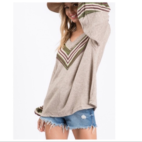 Thermal Casimire fabric mix and match tunic top - Picture 6 of 8